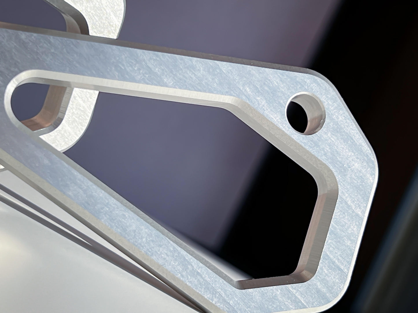 Lexiir Parts Tenere 700 Aerospace Aluminum Cargo Strap Plates, Studio Image