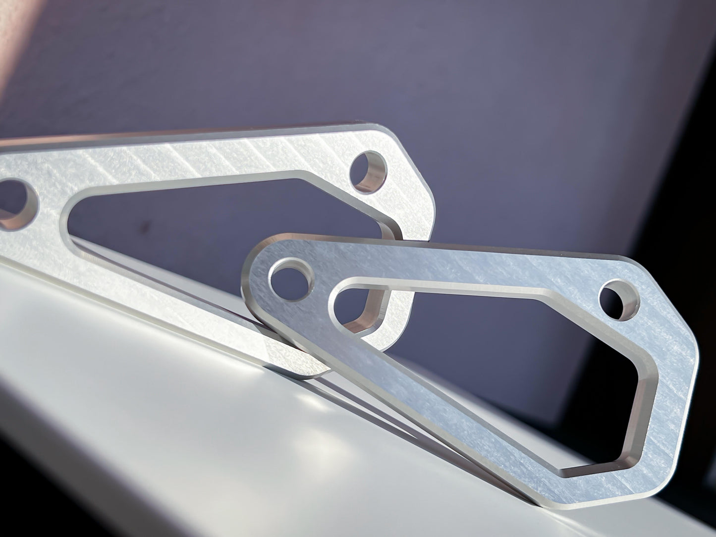 Lexiir Parts Tenere 700 Aerospace Aluminum Cargo Strap Plates, Studio Photo